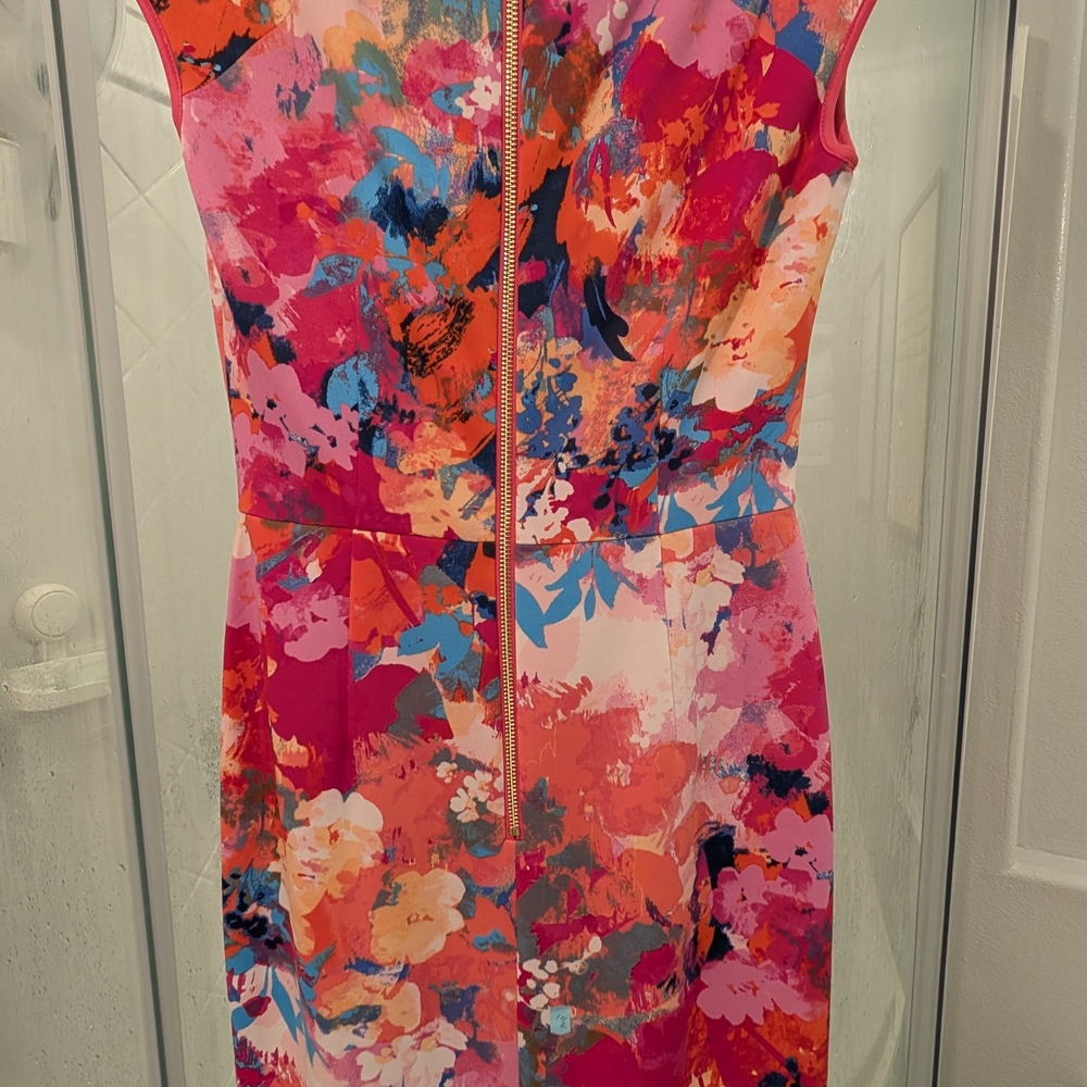 Floral Multicolor Women's Dress - Picture 2 of 4